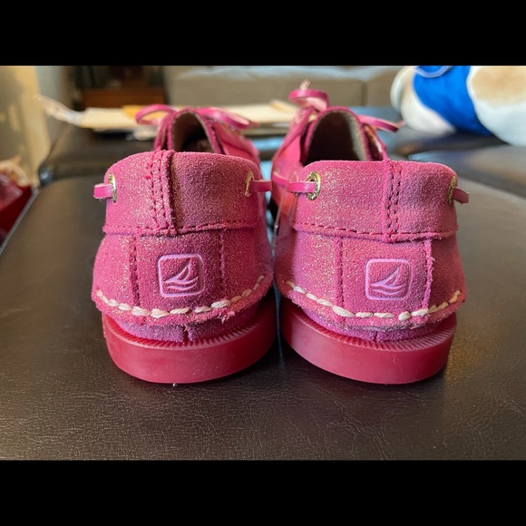 Sperry pink sparkly boat shoe size 5 - Picture 2 of 7